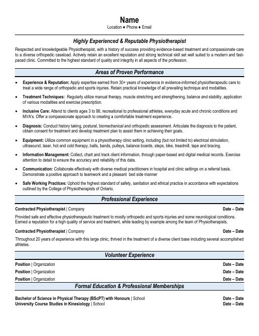 Healthcare Resume Templates, Samples & Examples 